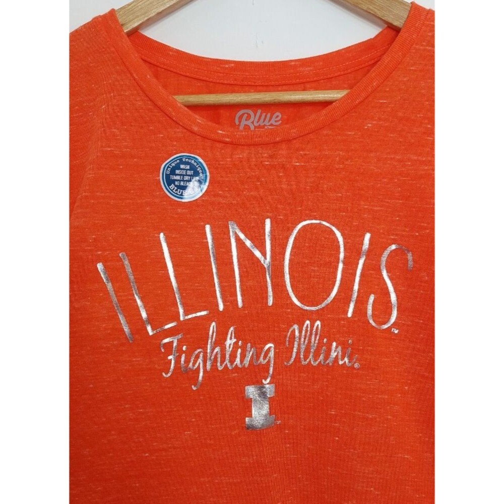 Blue 84 Illinois Women's Size Large Fighting Illini Shirt University Shirt Top